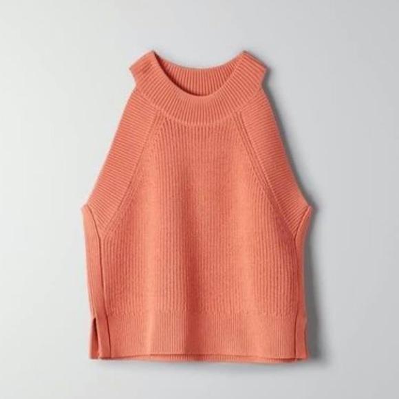 Aritzia Wilfred Coral Halter Tank - Picture 2 of 9